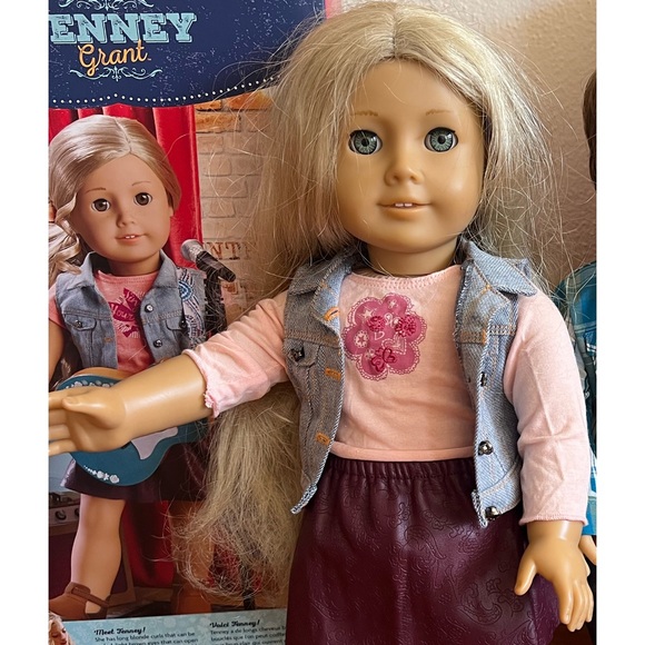 American Girl Doll with Blonde Hair and Pink Top - Picture 9 of 9